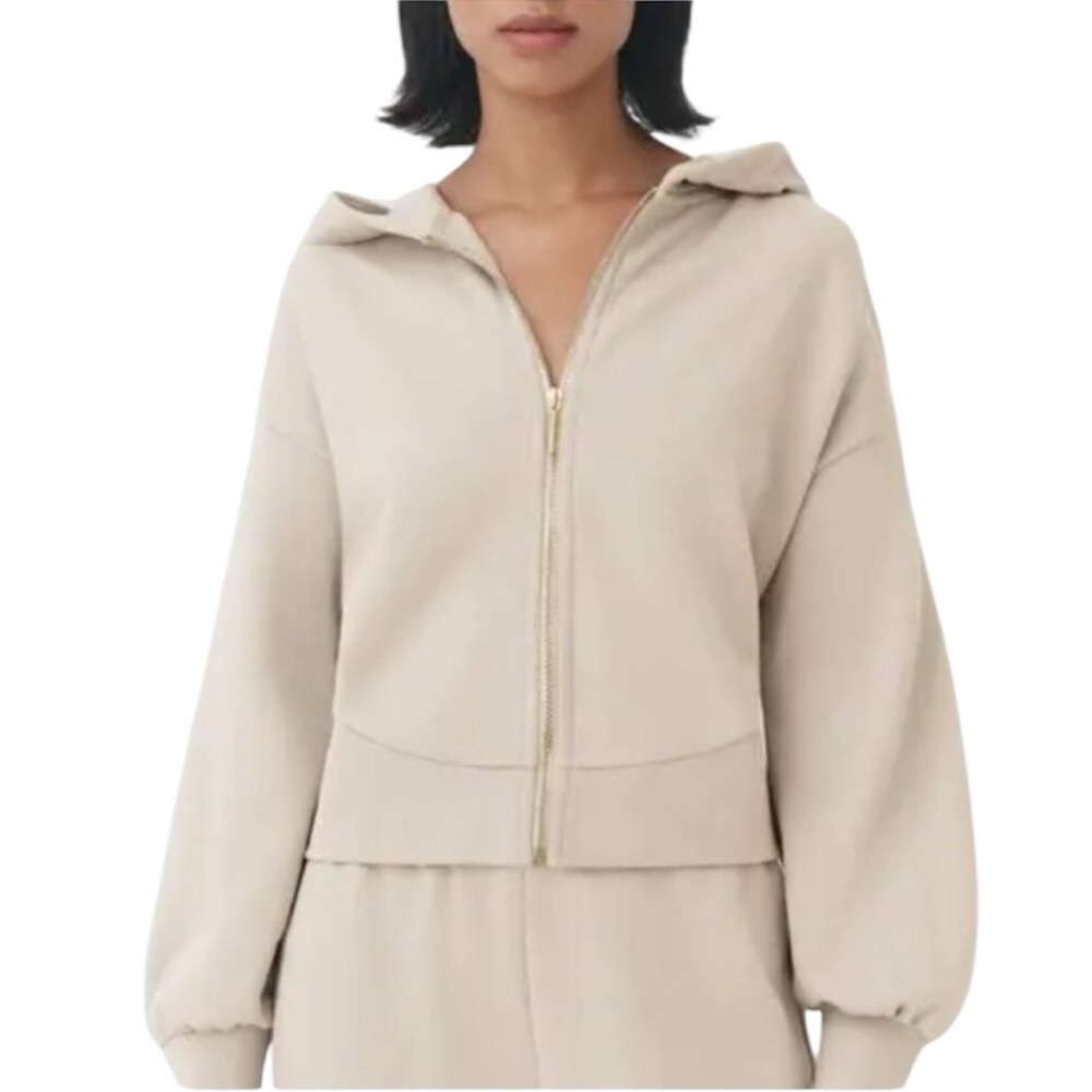 Cuyana French Terry Full Zip Hoodie